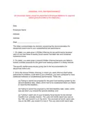 Sample Letter of Dismissal Template