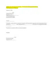 Voluntary Employment Termination Acceptance Letter Template