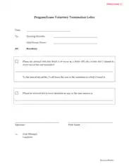 Free Download PDF Books, Program Lease Voluntary Termination Letter Template