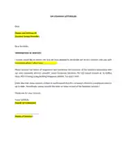 Service Termination Letter To Company Template