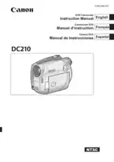 CANON Camcorder DC210 Instruction Manual
