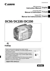 CANON Camcorder DC50 DC220 DC230 Instruction Manual