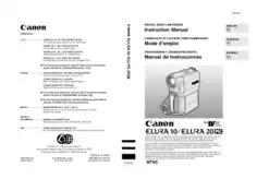 CANON Camcorder ELURA10 20MC Instruction Manual