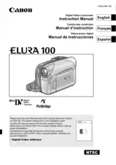 CANON Camcorder ELURA100 Instruction Manual