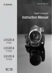 CANON Camcorder FS46 FS405 FS406 UG Instruction Manual