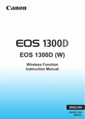 CANON Camera EOS 1300D WI FI Instruction Manual