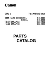 CANON Camera EOS 3 Parts Catalog