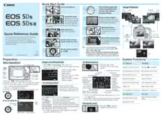 CANON Camera EOS 5DS 5DSR Quick Reference Guide