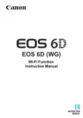 CANON Camera EOS 6D WFF Instruction Manual