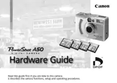Free Download PDF Books, CANON Camera PowerShot A50 Hardware Guide