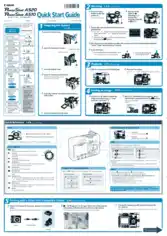 CANON Camera PowerShot A520 A510 Quick Start Guide