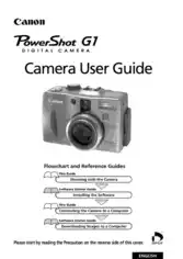 CANON Camera PowerShot G1 User Guide