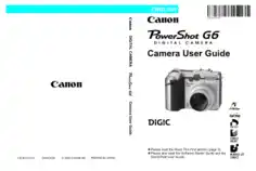 CANON Camera PowerShot G6 User Guide
