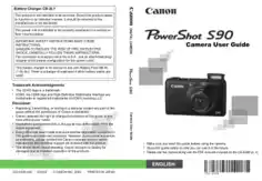 Free Download PDF Books, CANON Camera PowerShot S90 User Guide