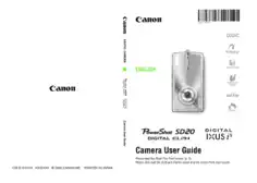 CANON Camera PowerShot SD20 User Guide