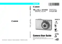 CANON Camera PowerShot SD400 IXUS55 User Guide