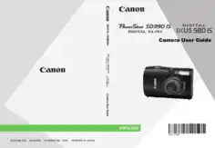 CANON Camera PowerShot SD990 IS IXUS980IS User Guide