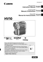 CANON HD Camcorder HV10 Instruction Manual