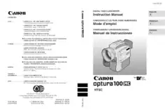 Free Download PDF Books, CANON HD Camcorder OPTURA 100 Instruction Manual