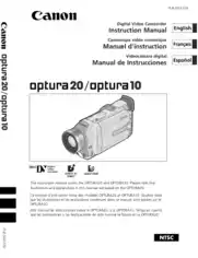 CANON HD Camcorder OPTURA 20 OPTURA10 Instruction Manual