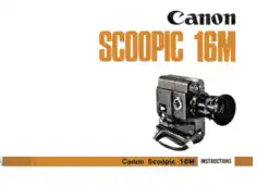 CANON HD Camcorder SCOOPIC 16M Instruction Manual