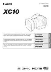 CANON HD Camcorder XC10 Quick Start Guide