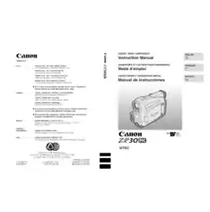 CANON HD Camcorder ZR30MC Instruction Manual