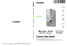 Digital Camera CANON PowerShot SD10I XUSI User Guide