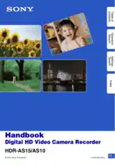 Free Download PDF Books, SONY Digital HD Video Camera Recorder HDR-AS10 AS15 HandBook