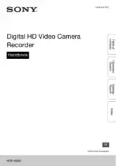 Free Download PDF Books, SONY Digital HD Video Camera Recorder HDR-AS20 HandBook