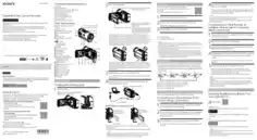 SONY Digital HD Video Camera Recorder HDR-AZ1 Operation Manual