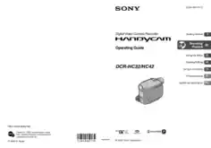 SONY Digital Video Camera Recorder DCR-HC32-42 Operating Guide