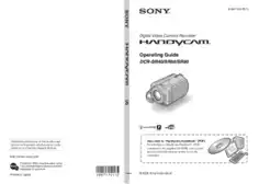 SONY Digital Video Camera Recorder DCR-SR40 60 80 Operating Guide
