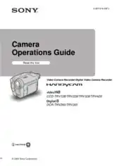 Free Download PDF Books, SONY Digital Video Camera Recorder DCR-TRV260-265 CCD-TRV128-428 Operation Manual