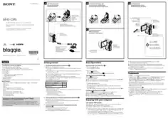 SONY Mobile HD Snap Camera MHS-CM5 Instruction Manual