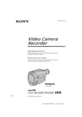 Free Download PDF Books, SONY Video Camera Recorder CCD-TR2200E TR3300E Operating Instructions