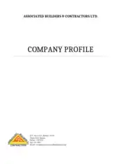 Free Download PDF Books, Contractor Sample Company Profile Template