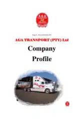 Free Download PDF Books, Mobile Units Transport Company Profile Template