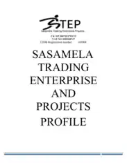 Trading Enterprise Company Profile Template