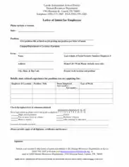 Letter Of Intent For Employment In PDF Template
