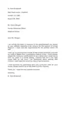 Letter Of Intent for Employment Sample Template