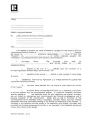 Letter Of Intent To Purchase Commercial Land Template