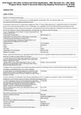 Charity Letter of Intent and Grant Application Template