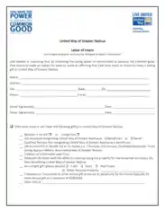 Sample Charity Letter of Intent Application Template