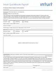 Employee Direct Deposit Authorization Form Template