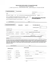 UMA Student Authorization of Employment Form Template