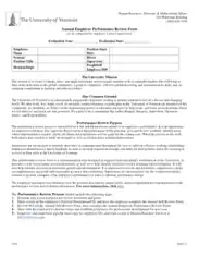 Annual Employee Performance Evaluation Form Template