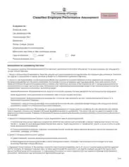 Classified Employee Evaluation Form Template