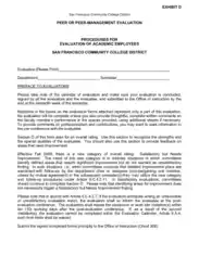 Employee Academic Evaluation Form Template