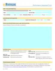 Employee Evaluation Form PDF Template